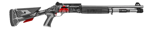 MAC 1014 Judgement Day 12 Ga 3" 5rd,18.50" Anodized Steel Barrel, Black/Gray Anodized Receiver Red "SKYNET" & Picatinny Rail Black Polymer Grip