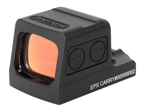 Holosun EPS, Gold Dot, Enclosed Sight, 2 MOA Dot with 32 MOA Circle, Anodized Finish, Black, Includes RMR-to-K Adapter Plate