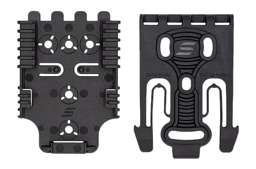 Safariland QLS, Platform Kit, 1 Male & 1 Female, Mounting Hardware, Polymer, Black