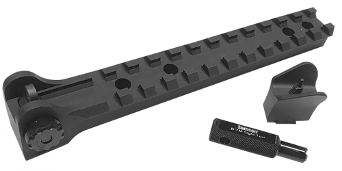 Samson 04-04082-01 B-TM Sight Package Black Anodized Overall Steel Front & Rear Sight Aluminum Base for Ruger 10/22 Drilled & Tapped Rec