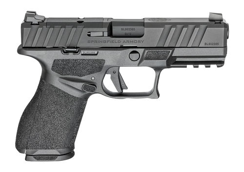 Springfield Echelon Alpha 4.0C 9mm, 4" Barrel, Black, Optic Ready, Serrated, Picatinny, Adaptive Texture Grip, 15rd