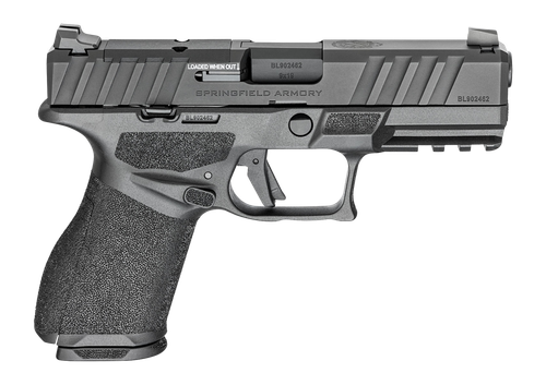 Springfield Echelon Alpha 4.0C CALIF 9mm, 4" Barrel, Black, Optics Ready, Front White Dot, Tactical U-Dot Rear, California Compliant, 10rd