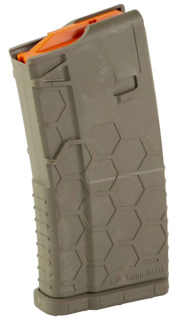 Hexmag Magazine 223 Rem/556 NATO, 20 Rounds, Fits AR Pattern Rifles, Polymer, Flat Dark Earth