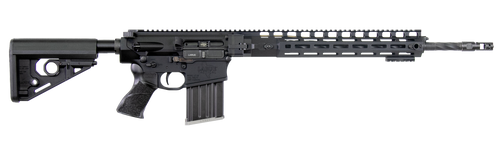 LaRue LT10 6.5 Creedmoor 20rd,20" Black Spiral Fluted Threaded Barrel, Black Aluminum Receiver Picatinny Rail, M-Lok Handguard, LaRue R.A.T Black Polymer Stock, A-PEG Grip