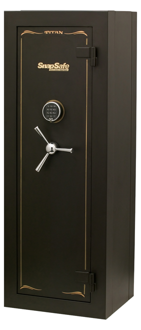 SnapSafe Titan Modular Safe Access Code/Key Entry, Black 9 Ga, 9 Gun Slots, 12+ Long Gun Capacity, Freight Quote Required