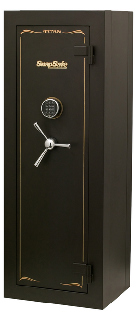 SnapSafe Titan Modular Safe Access Code/Key Entry, Black 9 Ga, 9 Gun Slots, 12+ Long Gun Capacity, Freight Quote Required