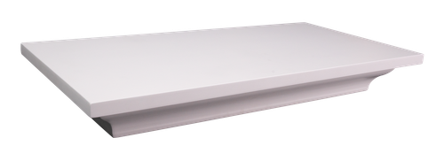 Lockdown In-Plain-Sight Shelf White Wood Holds 2 Handguns