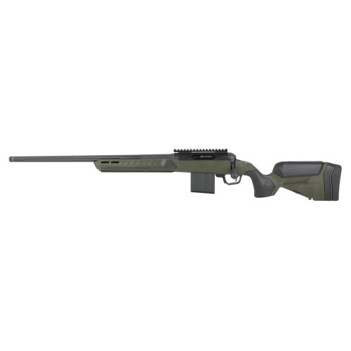 Savage Arms 110 Core Predator, Bolt-Action , 6MM Creedmoor, 22" Fluted Threaded Barrel, 5/8X24Thread Pitch, Cerakote Finish, Green, Synthetic Stock, 10rd, 1 Magazine, Left Hand