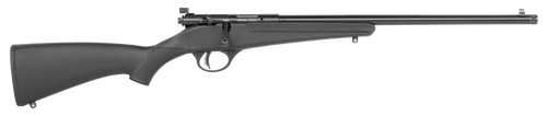 Savage Arms Rascal F-SR, Bolt Action, 22 LR, 16" Threaded Barrel, 1/2x28 Thread Pitch, Black, Synthetic Stock, Single Shot, Left Hand