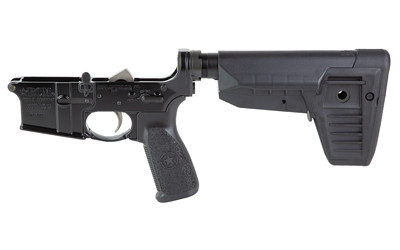 Bravo Company, Complete Lower Receiver, AR-15, Multi Caliber, Anodized Finish, Black, BCM SOPMOD, 7075 T6 Aluminum, Factory Cosmetic Blem