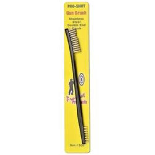 Pro-Shot Gun Brush Universal Double Ended Brush Stainless Steel Bristles