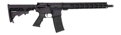 Andro Corp ACI-15 Bravo 300 Blackout 30rd,16" Black Nitride Threaded Barrel, Black Anodized Aluminum Receiver Picatinny Rail, M-Lok Handguard, M4 Black Polymer Stock, Black A2 Gri