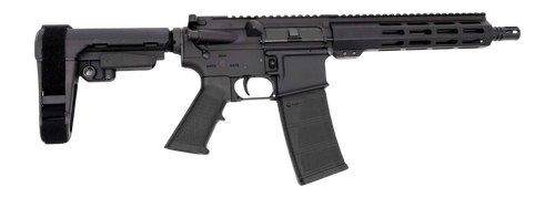 Andro Corp ACI-15 Halo 300 Blackout 30rd,10" Barrel, Black Anodized Aluminum Receiver Picatinny Rail, M-Lok Handguard, Black Polymer SBA3 Brace, A2 G