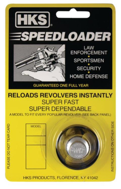 HKS A Series Black 6rd 38 Special/357 Mag Metal Ruger Security-Six Colt King Cobra Colt Peacekeeper