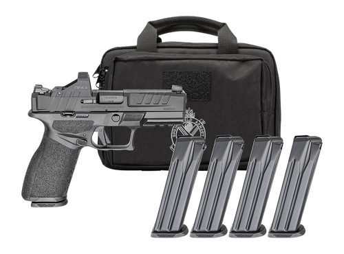 Springfield Echelon 4.0 FC, Full Size, 9mm, 4" Barrel, Black, Front Tritium Night Sight, Tactical Rack Rear, Viridian RFX11, 10rd, California Compliant