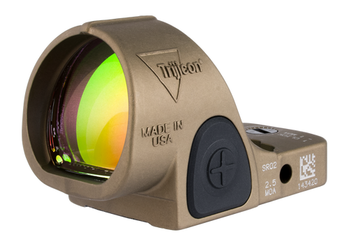 Trijicon SRO (Specialized Reflex Optic), 5 MOA, Adjustable LED, Anodized Coyote Brown