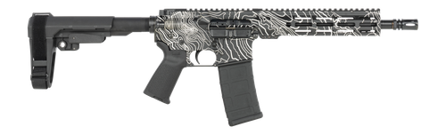Shark Coast Tactical Topography AR15 Pistol 5.56mm 30rd,10.50" Barrel, M-Lok Handguard, SB Tactical SBA3 Brace, 30 Rd