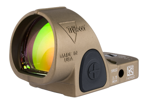 Trijicon SRO (Specialized Reflex Optic), 1 MOA, Adjustable LED, Anodized Coyote Brown