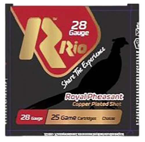 Rio Royal Pheasant 28Gauge 2.75" Copper-Plated 5Shot 10/cs, 25/bx