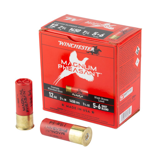 Winchester Magnum Pheasant, 12 Ga 2.75", #5/#6 Blend, 1 3/8oz, Custom Blended Shot, 25 Shells per Box