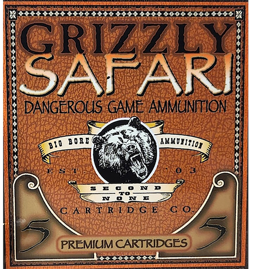 Grizzly Ammo 458 Win Mag 500gr Solid Brass, 5rd Box