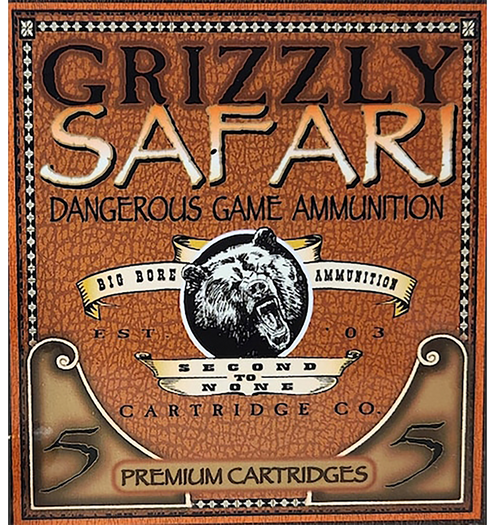 Grizzly Ammo 470 Nitro Express 500gr Solid Brass, 5rd Box