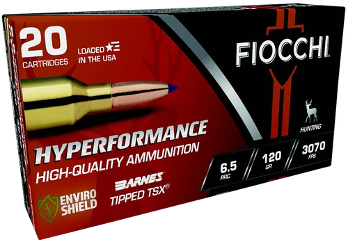 Fiocchi Hyperformance 6.5PRC 120gr Barnes Tipped TSX, 20rd Box