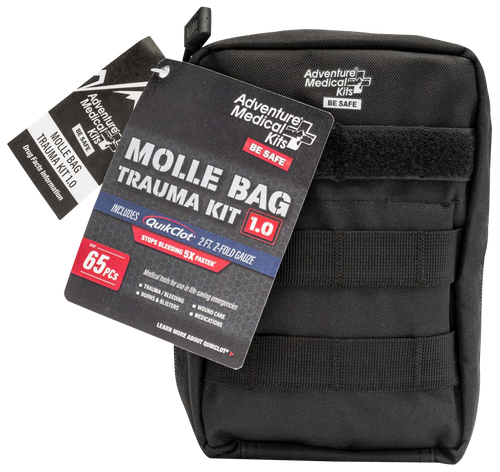 Adventure Medical Kits MOLLE Bag Trauma Kit 1.0 Treats Injuries/Illnesses Black