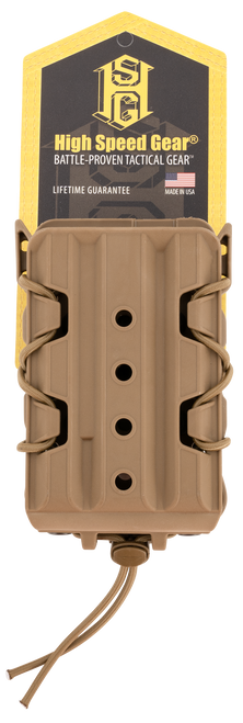 High Speed Polymer Taco, Single Magazine Pouch, Molle, Fits Most AR 15 Magazines, Polymer Construction, Coyote Brown