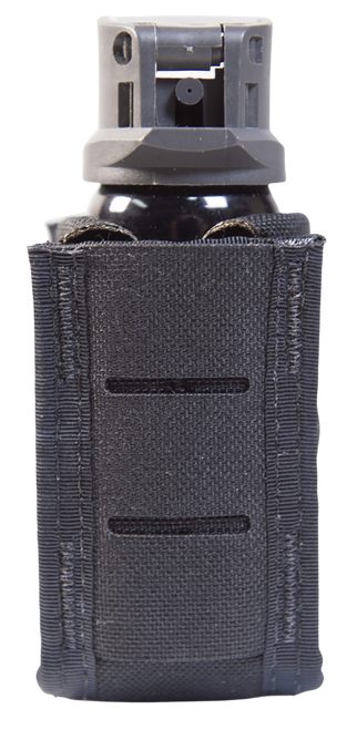 High Speed TACO Duty OC Spray Pouch, Black Nylon with MOLLE Exterior, Fits MOLLE, Compatible with MK3 OC Can