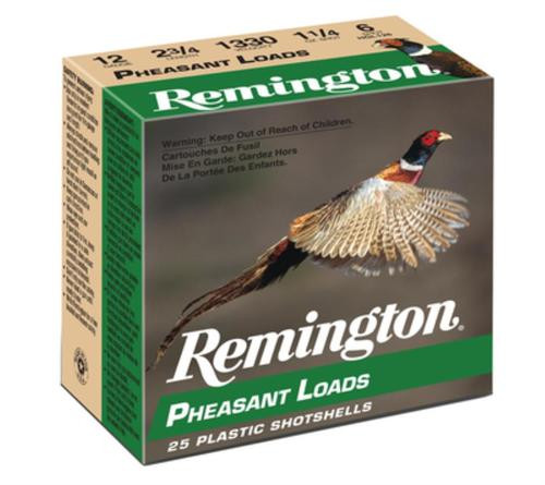 Remington Pheasant 12 Gauge, 2.75 Inch, 1330 FPS, 1.25 Ounce, 7.5 Shot, 25rd/Box