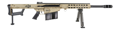 Barrett M82A1 America 250 50 BMG, Black Fluted Barrel, Picatinny Rail, QD BiPod Forend. M-Lok Handguard, 10rd