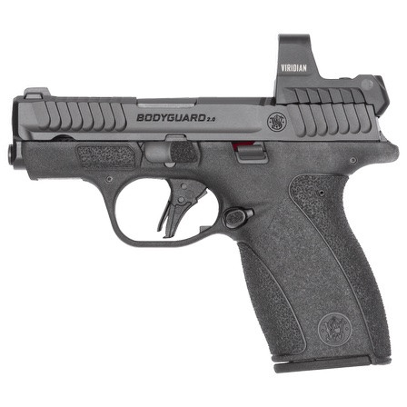 Smith & Wesson Bodyguard 2.0 380 ACP, 2.75" Barrel, Viridian RFX1 Green Dot, No Manual Safety, 10 And 12rd Mags
