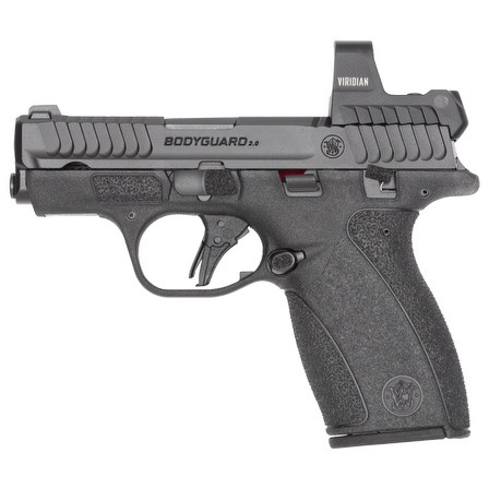 Smith & Wesson Bodyguard 2.0 380 ACP, 2.75" Barrel, Viridian RFX1 Green Dot, Manual Safety, 10 And 12rd Mags