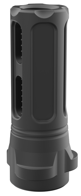 Breek Arms Sentinel Caged Flash Hider Black Nitride Steel 1/2"x28 Threads 223 Cal/5.56mm Compatible  Breek-LOK 3QD