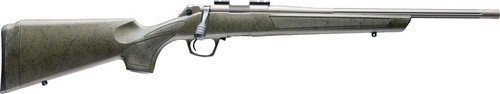 CVA Cascade Rimfire XT 22 LR, 18" Threaded Barrel, 1/2x28, Omni Muzzle Brake, Cerakote Finish, Tungsten, Synthetic Olive Drab Green Stock with Black Web, 10rd