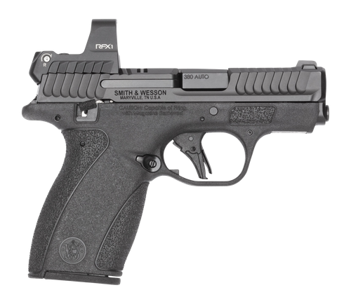 Smith & Wesson Bodyguard 2.0 Viridian RFX1 380 ACP, 2.75" Barrel, Black, Bright Dot Tritium Front, Viridian RFX1 Micro Green Dot Sight, Manual Safety, 2x10rd Mags