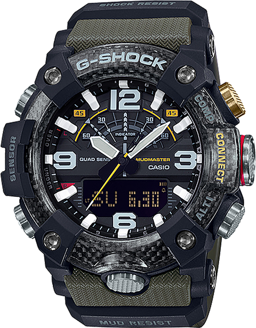 G-Shock Ggb100-1a3 Mudmaster As Resin Bt Green