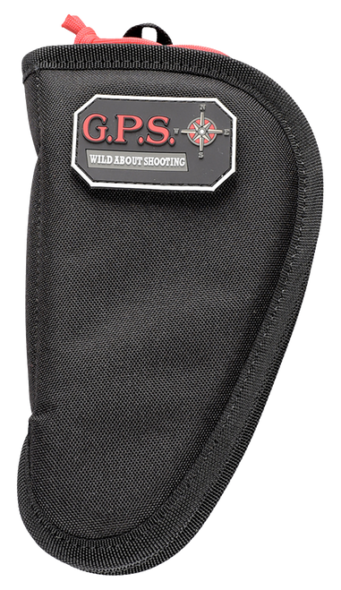 G Outdoors GPS-1004CPCB Contoured Pistol Case with Black with Lockable Zipper for 4" or Less Barrel Handgun