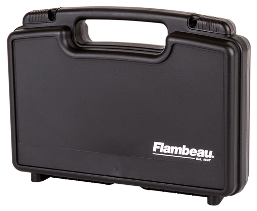Flambeau Safe Shot Pistol Case made of Polymer with Black, Egg Crate Foam Padding, Integrated Handle & TSA/Airline Approved 13.37" L x 7.25" W x 3" D Interior Dimensions