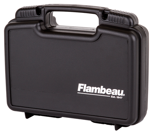 Flambeau Safe Shot Pistol Case made of Polymer with Black, Egg Crate Foam Padding, Integrated Handle & TSA/Airline Approved 9.75" L x 6" W x 2.75" D Interior Dimensions