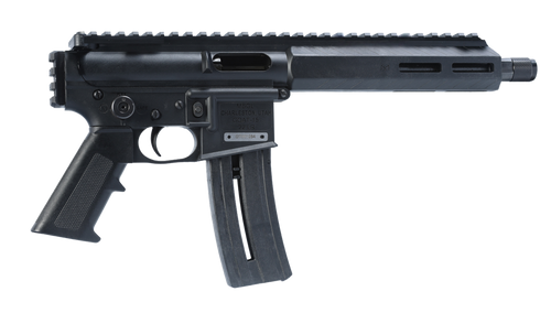 Mountain Bill Gun Lab Goat-15 Atom 22 LR 1 Shot 7.80" Black Oxide Threaded Barrel, Black, Picatinny Rail, M-Lok Handguard, Black Polymer Grip