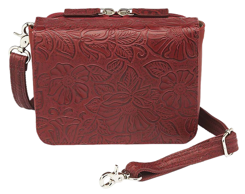 Gun Tote'n Momas Gtm-15tlk/chry Crossbody Cowhide Cherry
