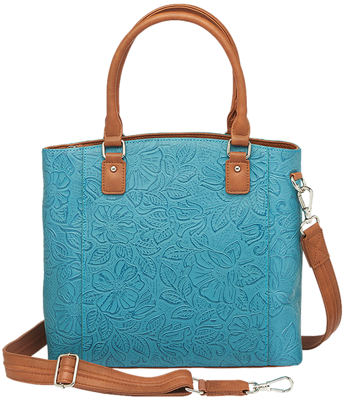 Gun Tote'n Mammas GTM-51tld/tblue Town Tote Cowhide Turq