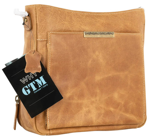 Gun Tote'n Mamas Gtm-Czy98crml Slim Crossbody Dis Buffalo Crml