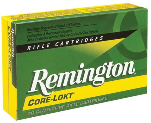 Remington Core-Lokt.30 Remington AR 150gr, Pointed Soft Point, 20rd Box