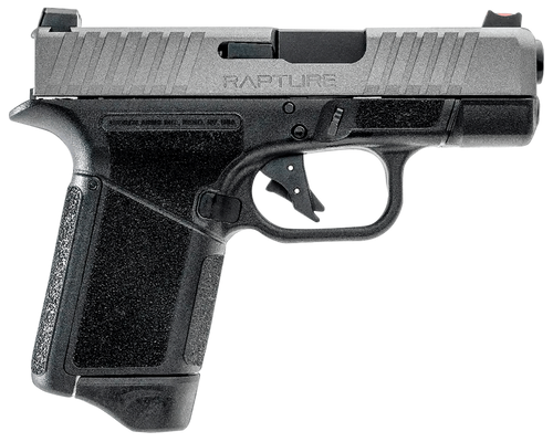 Gforce Arms Rapture 9mm,3.25" Barrel, Nickel Steel Optic Cut-Serrated Slide, Black Cerakote, Shield RMSc/RMR Footprint, 12rd