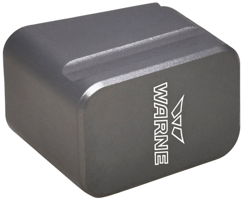 Warne MEG195/4gr Magazine Extension made of 6061-T6 Aluminum with Hardcoat Anodized Gray Finish for Glock 19, 23 Magazines (Adds 5rds 9mm, 4rds 40 S&W)
