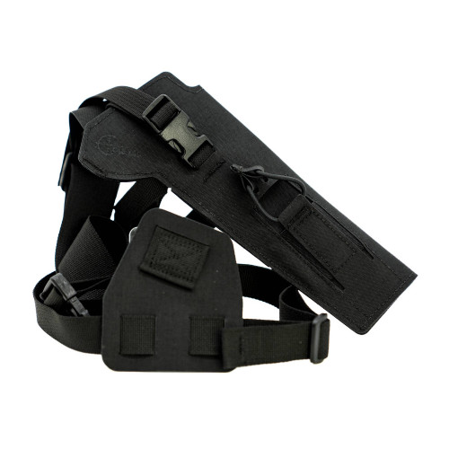 Cole-TAC Varmint Wrangler, Chest Holster, Fits Most 22 LR Suppressor Host (Ruger MK Series/M&P22/Buckmark/TX22) with Suppressors Attached, Matte Finish, Black