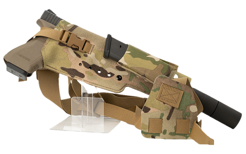 Cole-tac Varmint Wrangler XL  Holder Chest Multi-Cam Left Hand